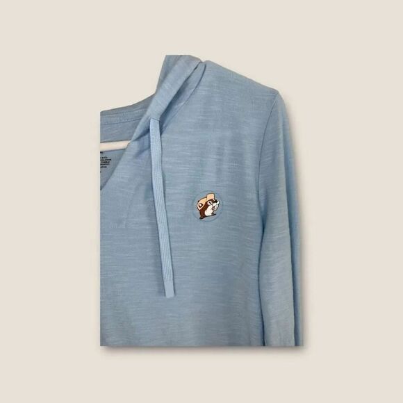 Bucees Lightweight Blue Pullover Hoodie Size Small - Picture 3 of 4